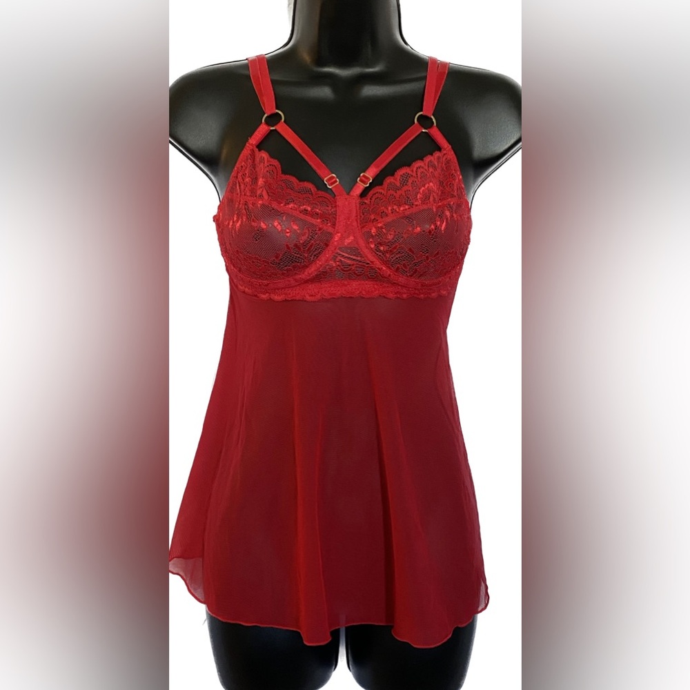 NWT Coquette RED Babydoll, S *P1099